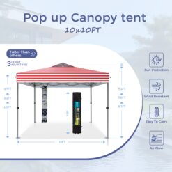 Sunshine Valley 10-ft x 10-ft Square Flag Pop-up canopy