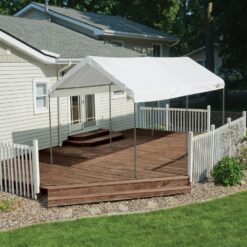 ShelterLogic 20-ft x 10-ft Rectangle White Party canopy