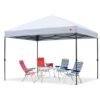 ABCCANOPY 10-ft x 10-ft Square White Pop-up canopy