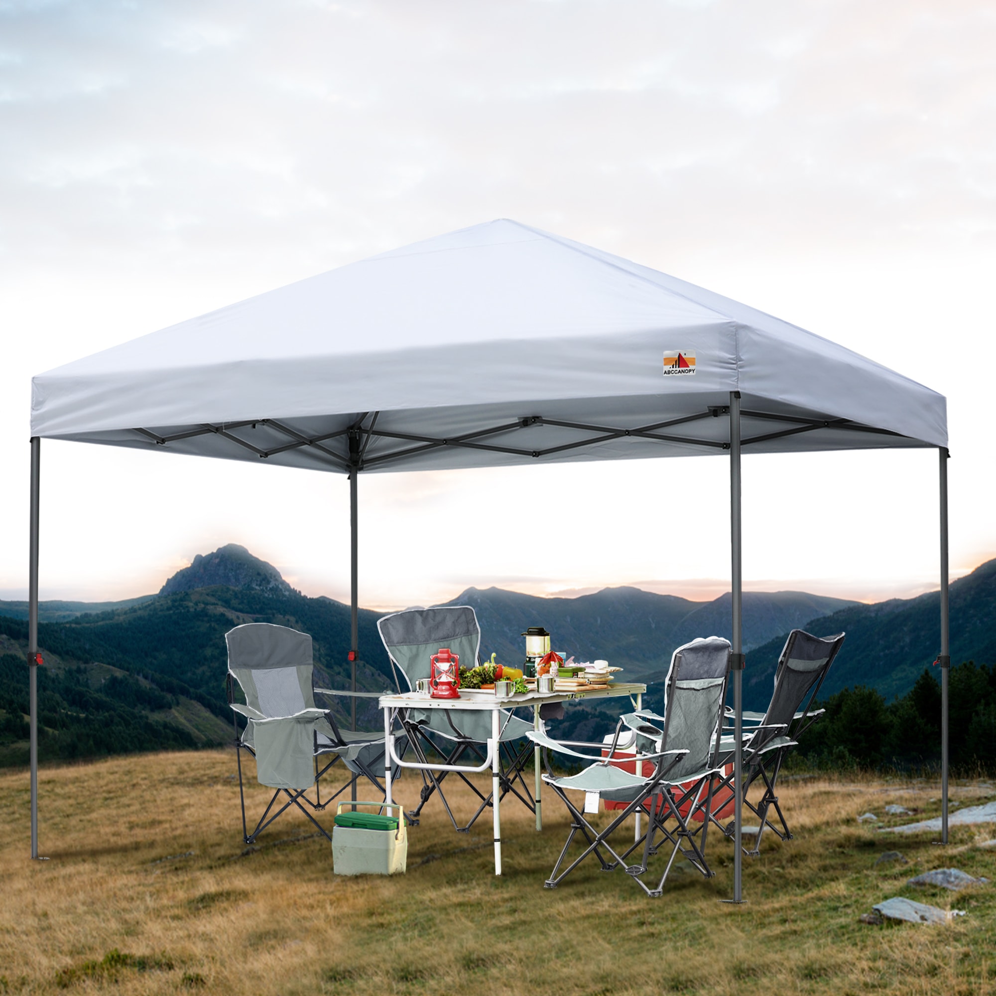 ABCCANOPY 10-ft x 10-ft Square White Pop-up canopy