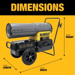 DEWALT 140000 -BTU Forced Air Kerosene Multi-fuel Construction Heater