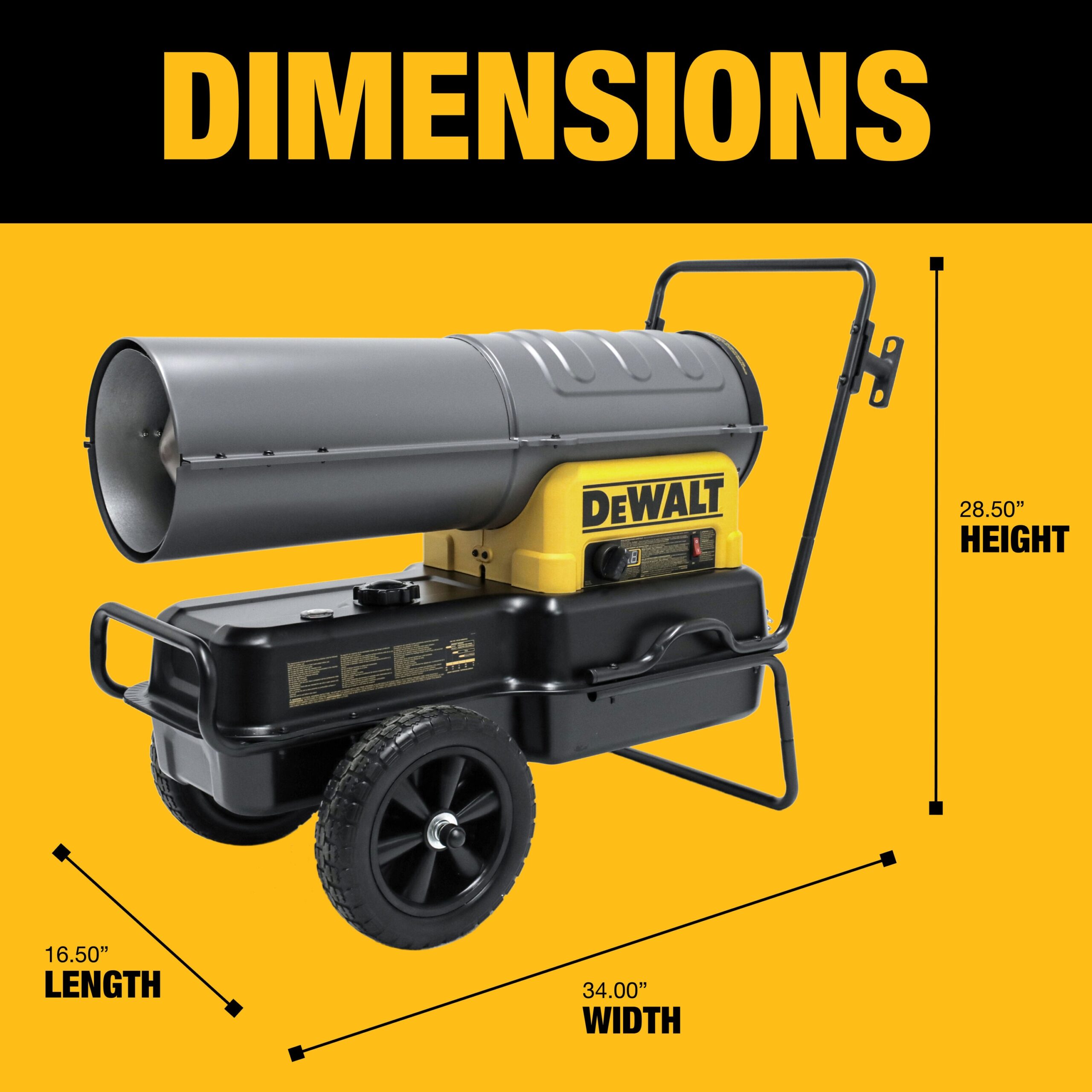DEWALT 140000 -BTU Forced Air Kerosene Multi-fuel Construction Heater