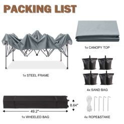 ABCCANOPY 10-ft x 10-ft Square Gray Pop-up canopy