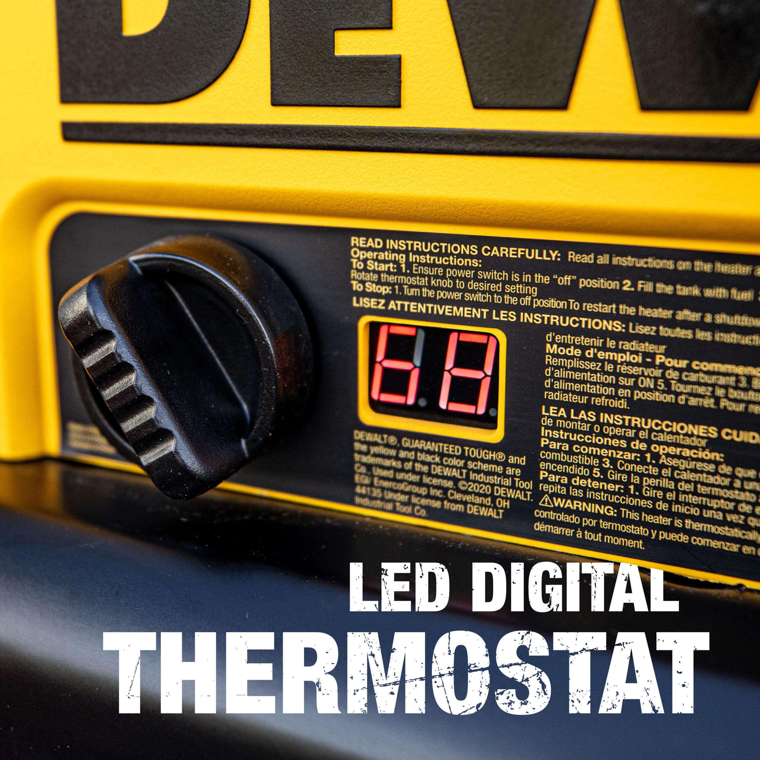 DEWALT 140000 -BTU Forced Air Kerosene Multi-fuel Construction Heater