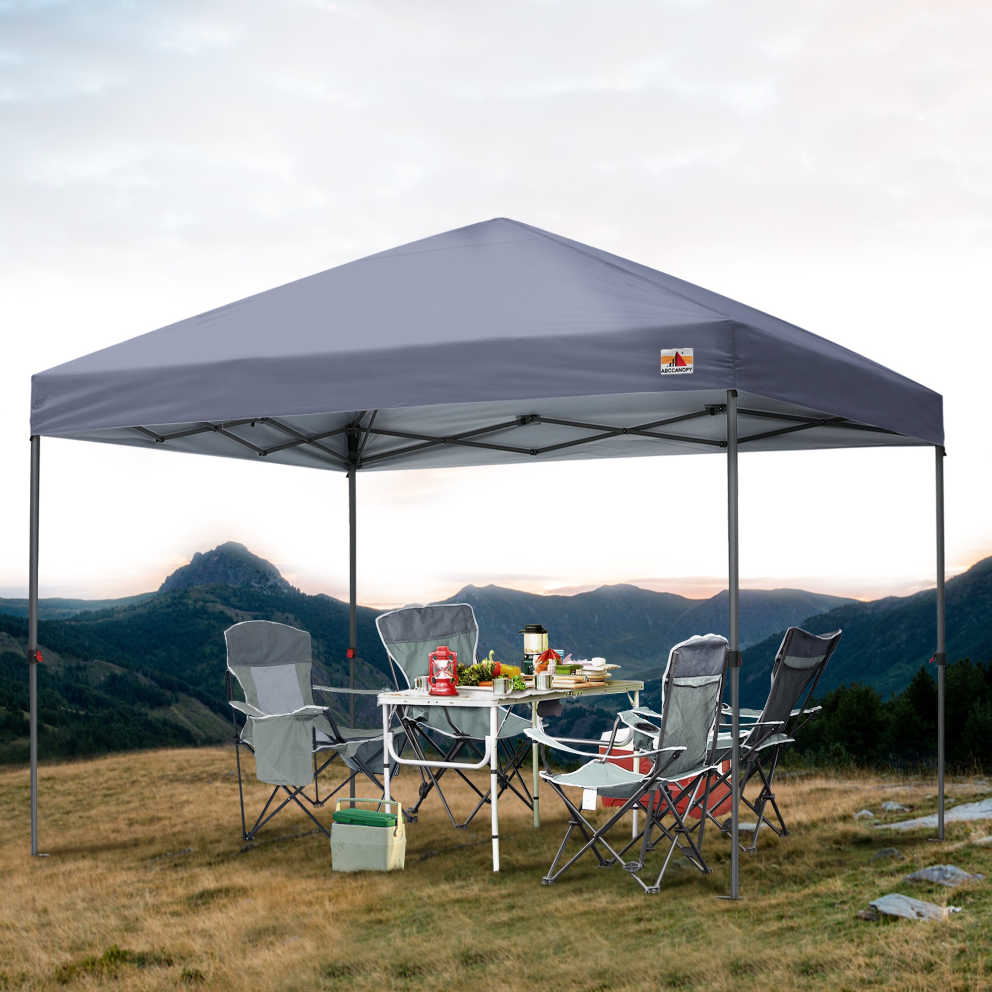 ABCCANOPY 10-ft x 10-ft Square Gray Pop-up canopy