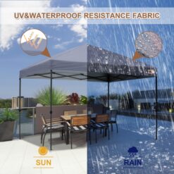 ABCCANOPY 10-ft x 10-ft Square Gray Pop-up canopy