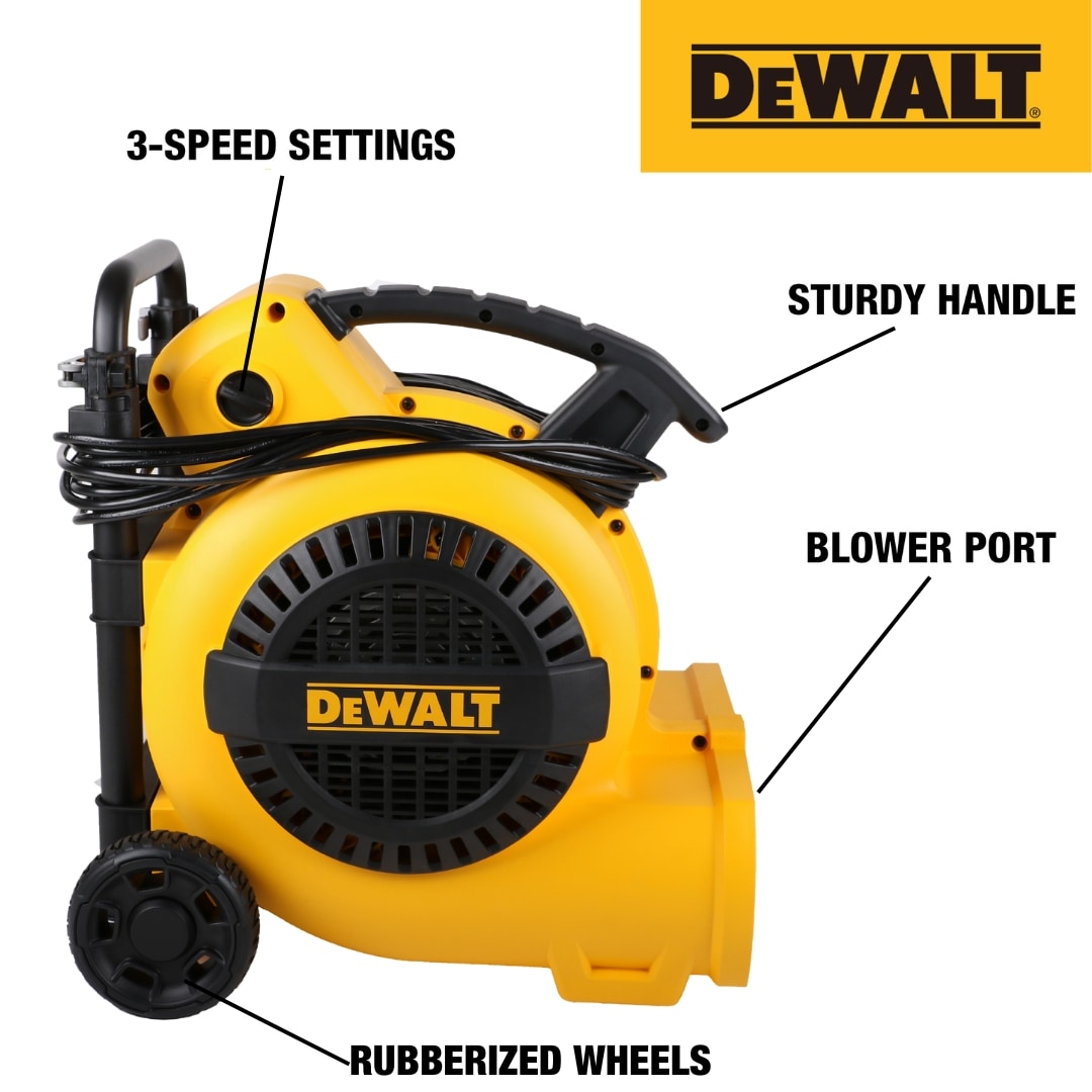 DEWALT 3/4-HP 1800-CFM Axial Indoor/Outdoor Blower Fan