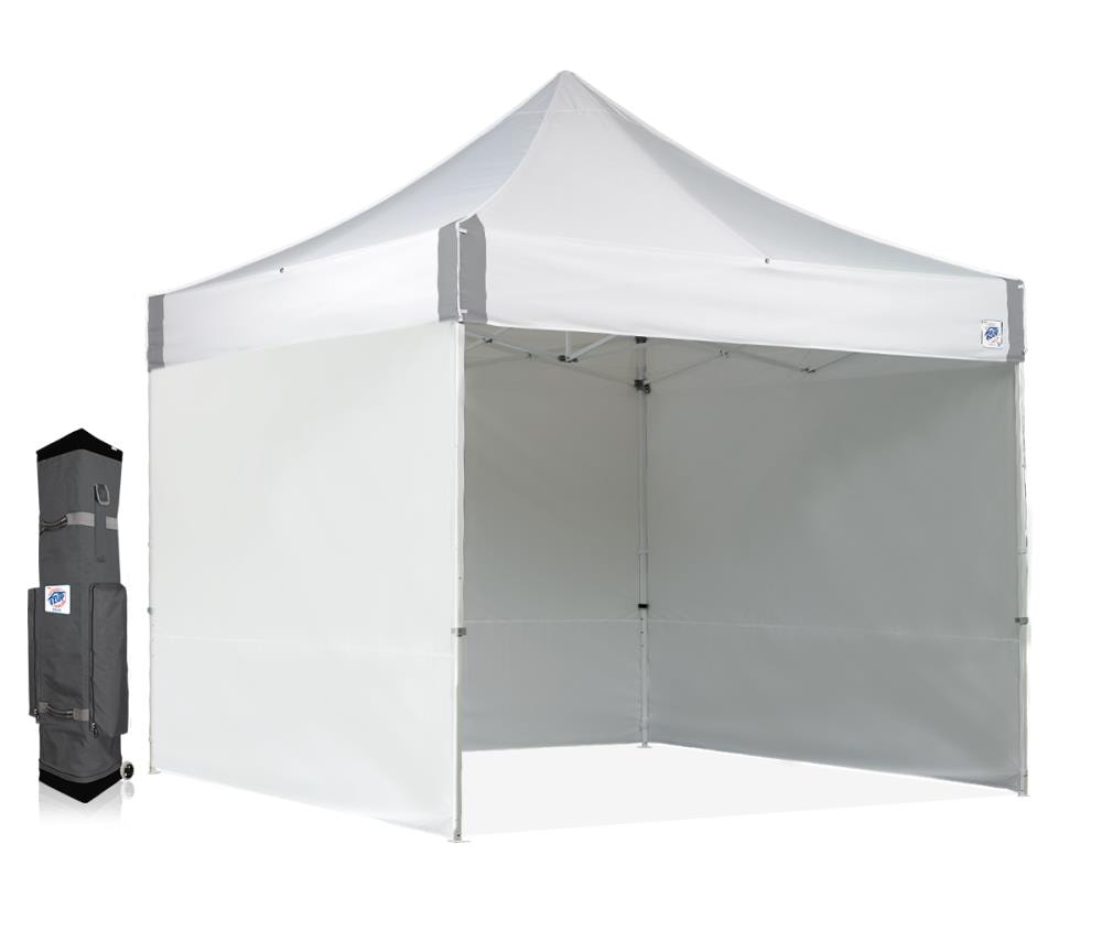 E-Z UP 10-ft x 10-ft Square White Pop-up canopy