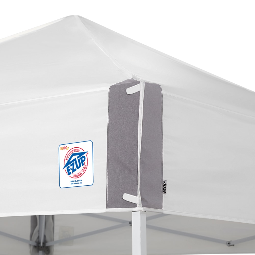 E-Z UP 10-ft x 10-ft Square White Pop-up canopy