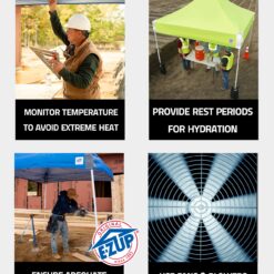 E-Z UP 10-ft x 10-ft Square White Pop-up canopy
