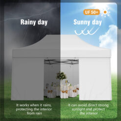 Sunshine Valley 15-ft x 10-ft Rectangle White Pop-up canopy