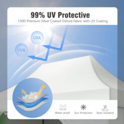 Sunshine Valley 15-ft x 10-ft Rectangle White Pop-up canopy