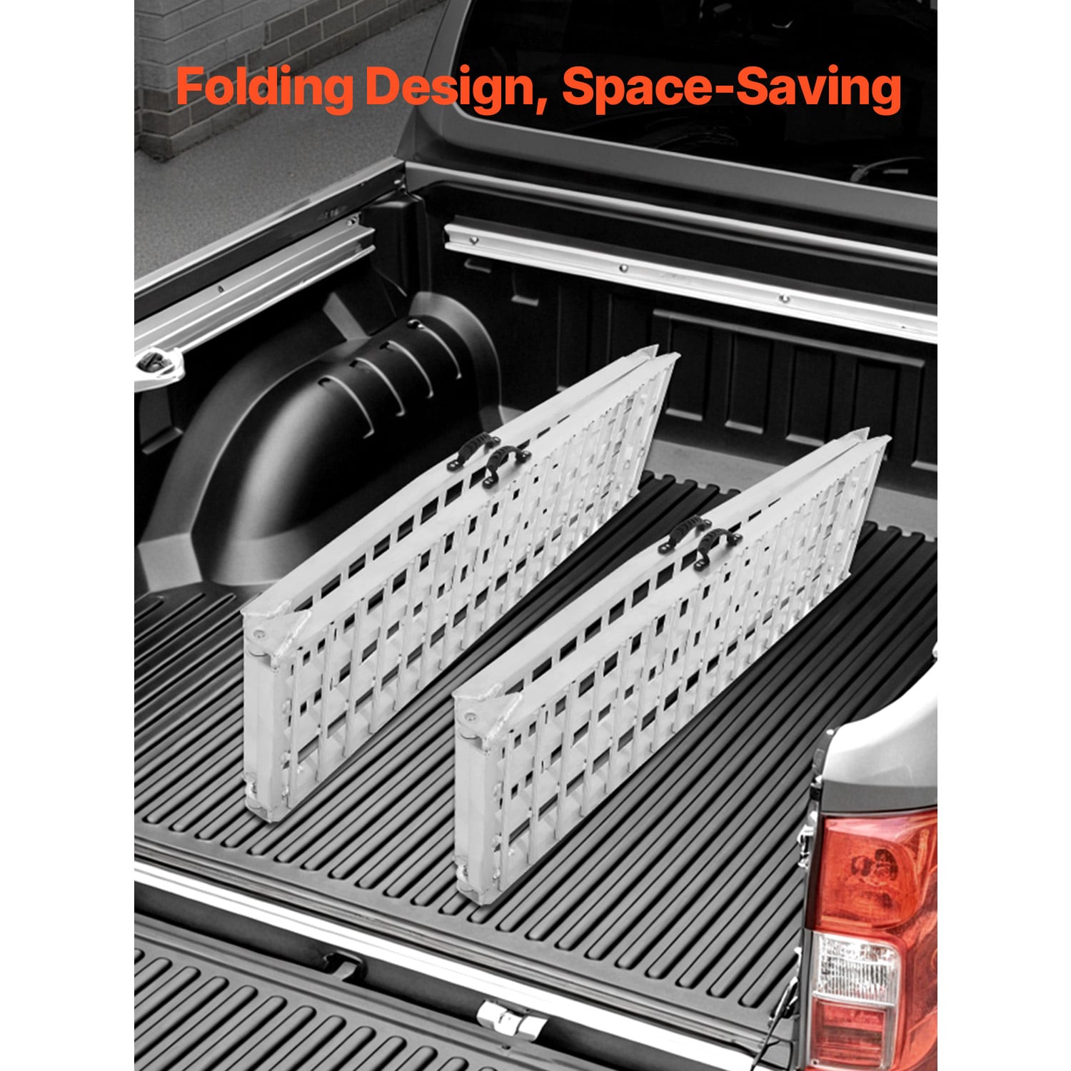 SVOPES 1.48-ft x 10-ft 2000-lb Capacity Arched Folding Loading Ramp