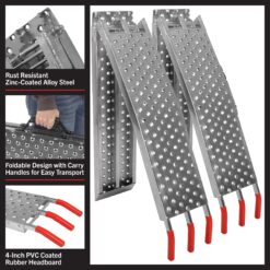 Stalwart 0.73-ft x 5.7-ft 2200-lb Capacity Arched Folding Loading Ramp