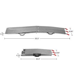 Stalwart 0.73-ft x 5.7-ft 2200-lb Capacity Arched Folding Loading Ramp