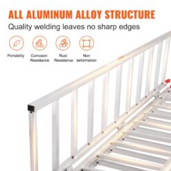 SVOPES 4.5-ft x 6.4-ft 1500-lb Capacity Folding Loading Ramp