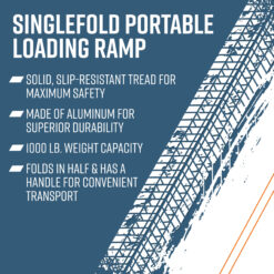 EZ-ACCESS 2.55-ft x 8-ft 1000-lb Capacity Folding Loading Ramp