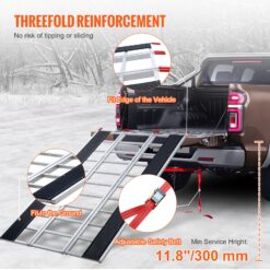 SVOPES 4.51-ft x 7.08-ft 1500-lb Capacity Folding Loading Ramp