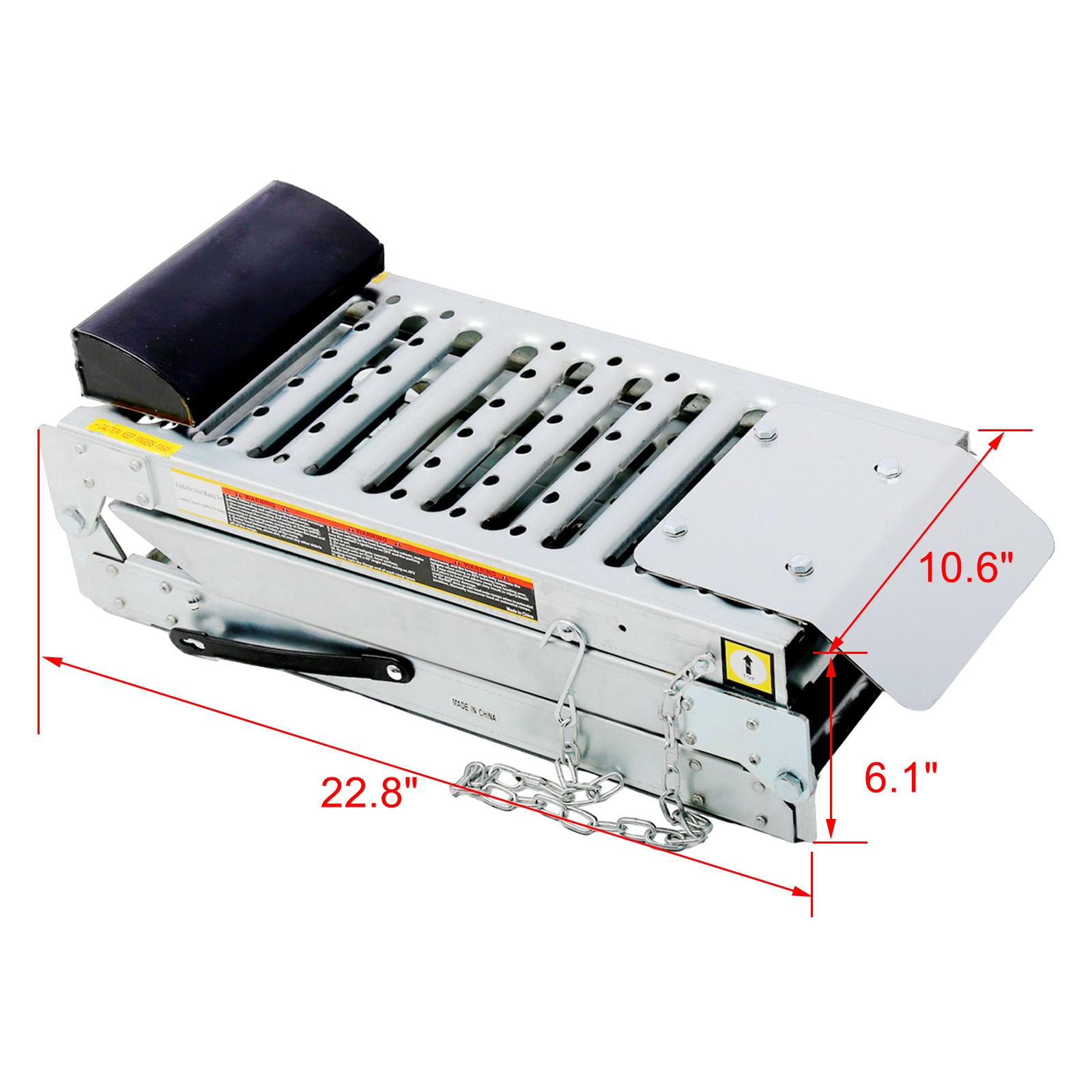 Kahomvis 0.8-ft x 5.6-ft 1000-lb Capacity Folding Loading Ramp