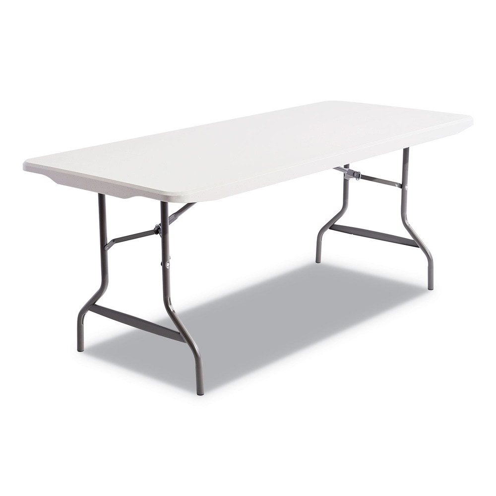 Alera 65600 Platinum Folding Table - 72 inches x 30 inches Rectangular Resin Design