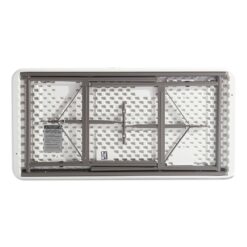 Alera 65600 Platinum Folding Table - 72 inches x 30 inches Rectangular Resin Design