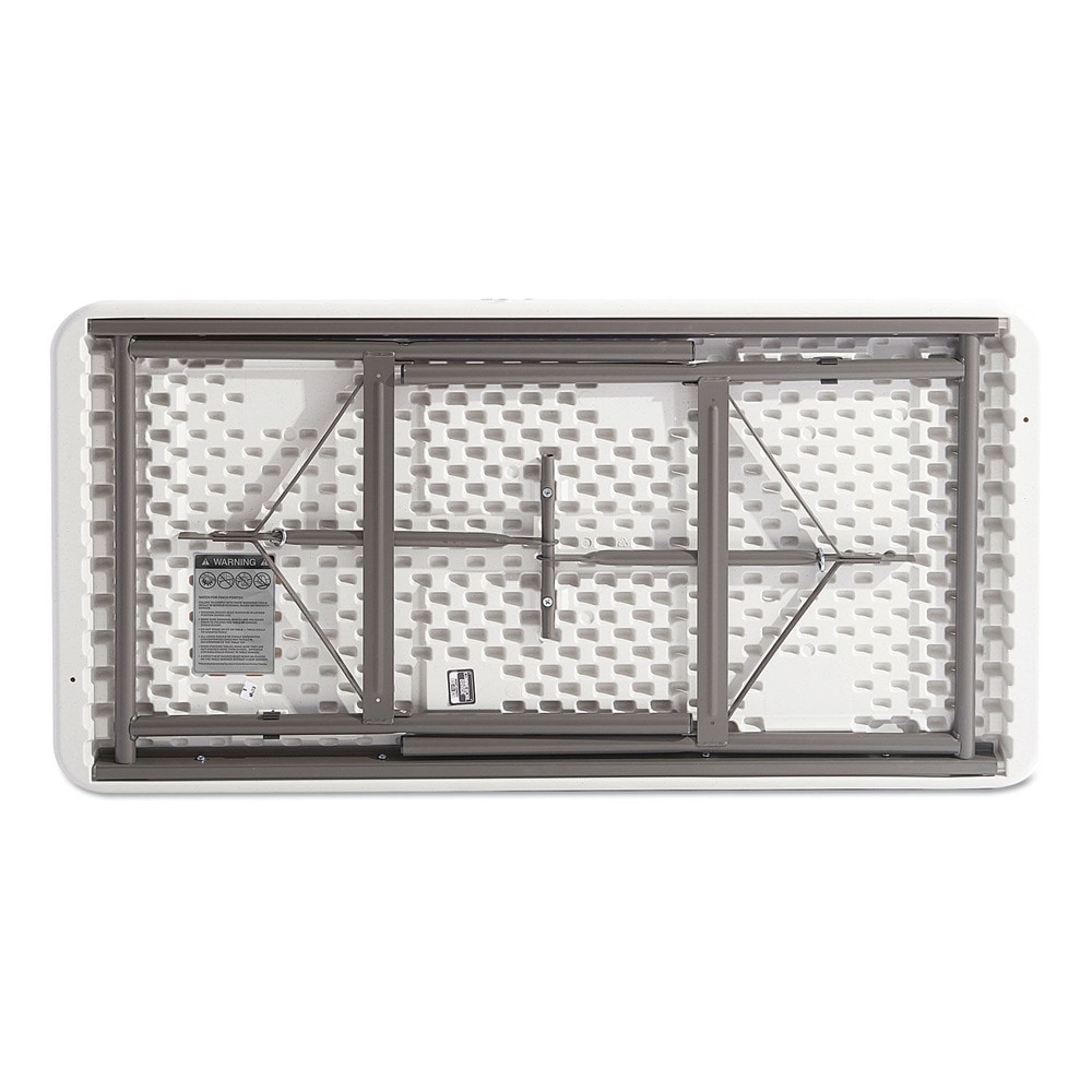 Alera 65600 Platinum Folding Table - 72 inches x 30 inches Rectangular Resin Design