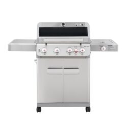 Monument Mesa 415BZ Stainless Steel 4 -Burner Liquid Propane Gas Grill 1 -Side Burner