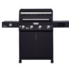 Monument Denali 425 Black 4 -Burner Liquid Propane Gas Grill 1 -Side Burner