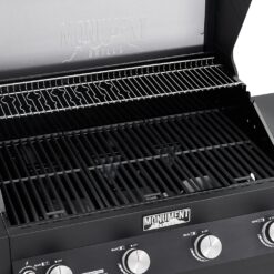 Monument Denali 425 Black 4 -Burner Liquid Propane Gas Grill 1 -Side Burner