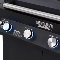 Monument Denali 425 Black 4 -Burner Liquid Propane Gas Grill 1 -Side Burner