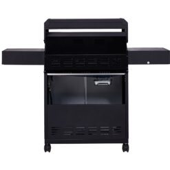 Monument Denali 425 Black 4 -Burner Liquid Propane Gas Grill 1 -Side Burner