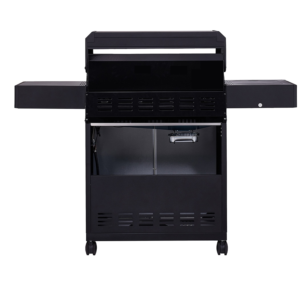 Monument Denali 425 Black 4 -Burner Liquid Propane Gas Grill 1 -Side Burner
