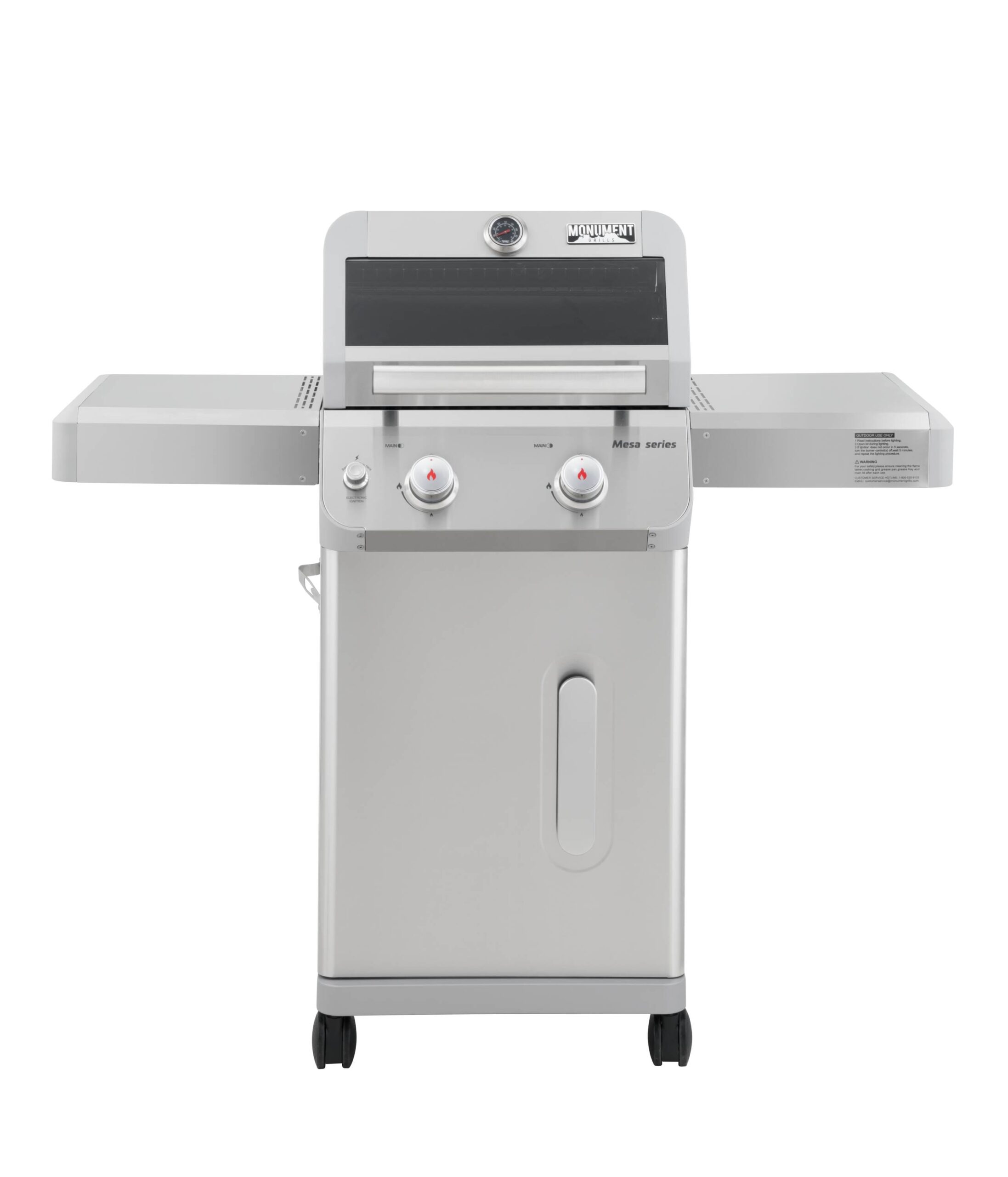 Monument Mesa 200S Stainless Steel 2 -Burner Liquid Propane Gas Grill