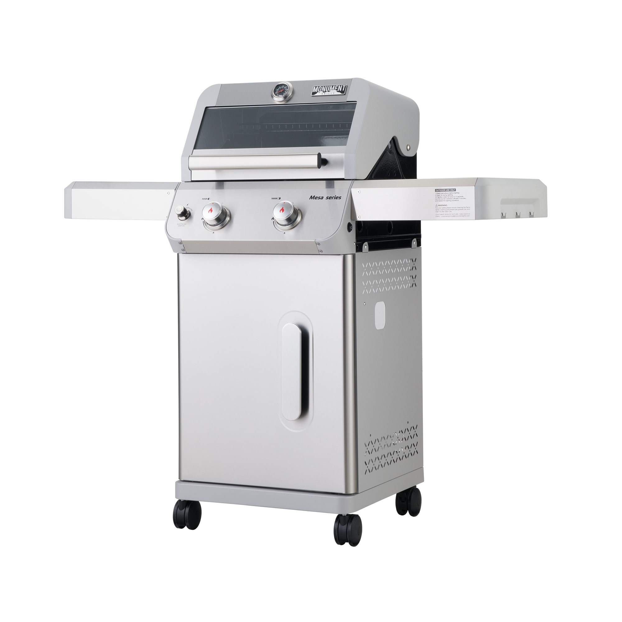 Monument Mesa 200S Stainless Steel 2 -Burner Liquid Propane Gas Grill