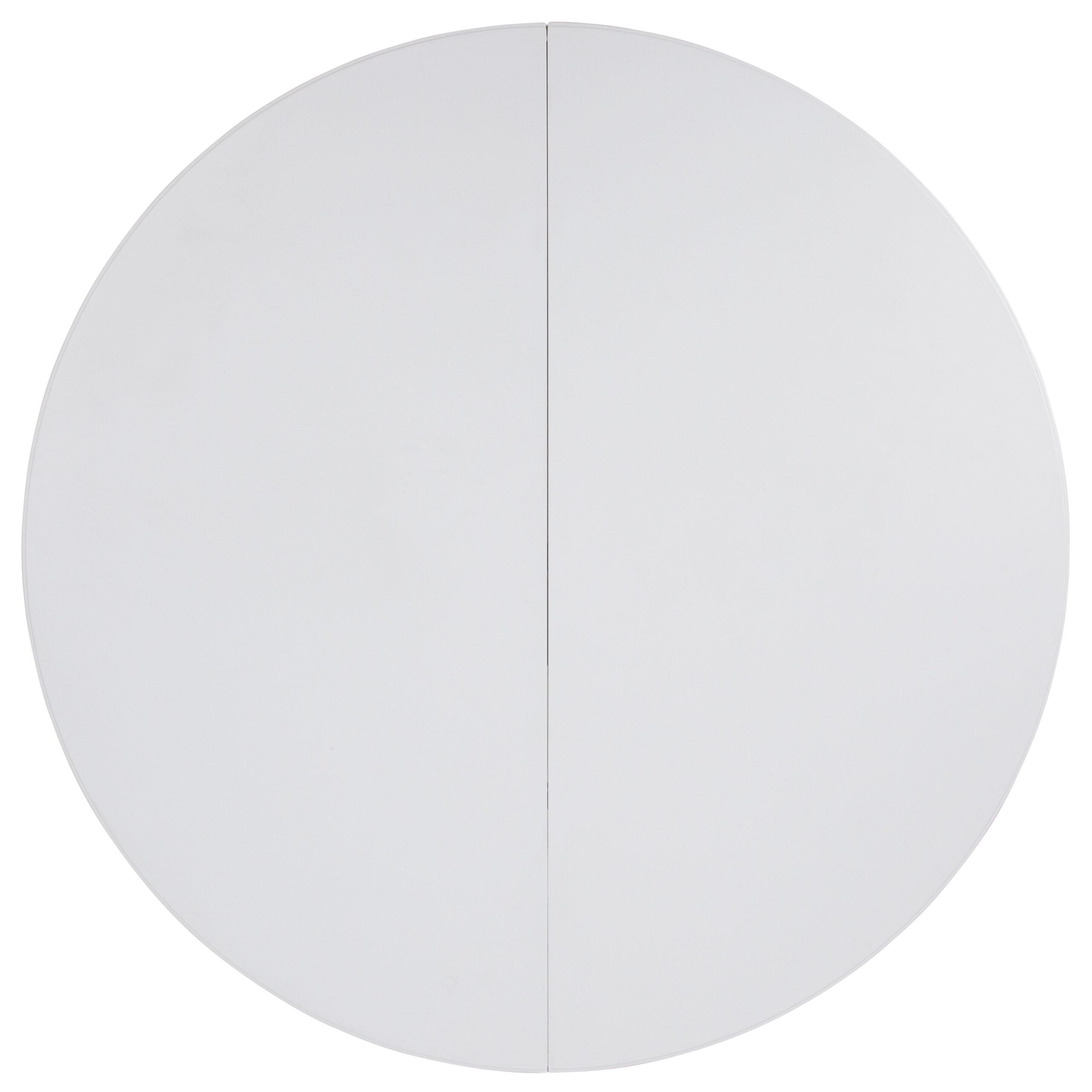 Flash Furniture 5.92-ft x 5.92-ft Fold-in-Half Indoor Round Plastic White Folding banquet table 8 -Person