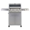 Monument Mesa 305 Stainless Steel 3 -Burner Liquid Propane Gas Grill 1 -Side Burner