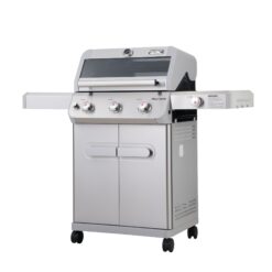 Monument Mesa 305 Stainless Steel 3 -Burner Liquid Propane Gas Grill 1 -Side Burner