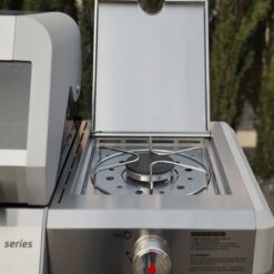 Monument Mesa 305 Stainless Steel 3 -Burner Liquid Propane Gas Grill 1 -Side Burner