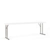 Flash Furniture 1.5-ft x 8-ft Indoor Rectangle Plastic White Folding banquet table 4 -Person
