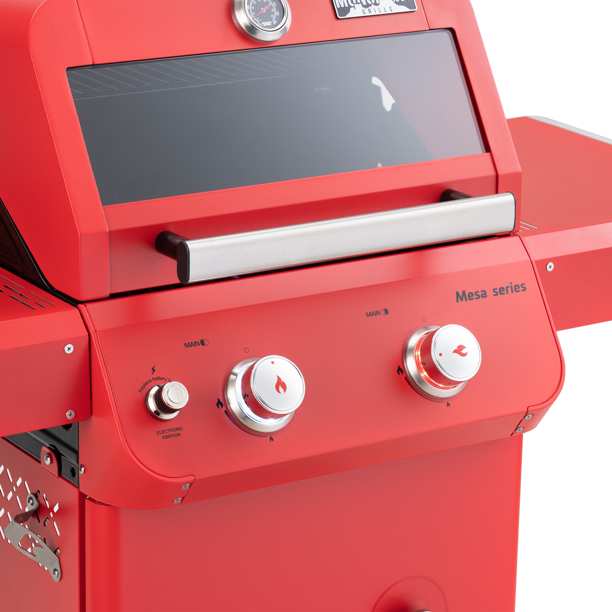 Monument Mesa 200R Red 2 -Burner Liquid Propane Gas Grill