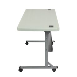 Hampden Furnishings 2-ft x 5-ft Indoor or outdoor Rectangle Polypropylene Gray Folding utility table 3 -Person