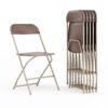 Flash Furniture 6 -Pack Brown Commercial/Residential Standard Folding Chair with Solid Seat ( Indoor )