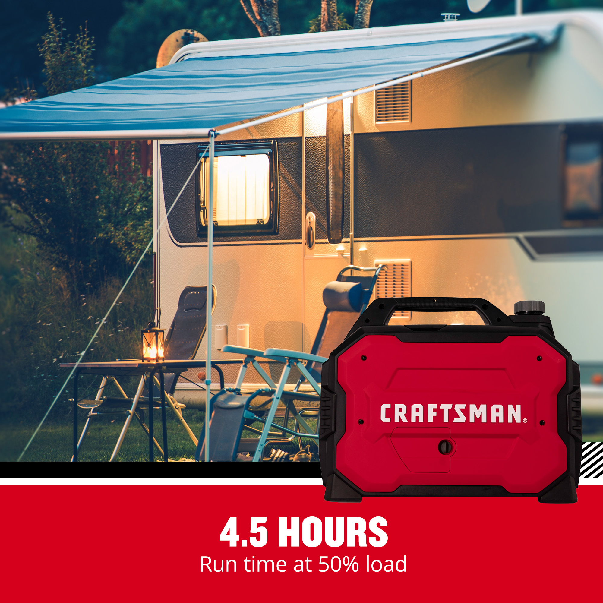CRAFTSMAN 49 State 3300 -Watt Single Fuel (Gasoline) Inverter Generator