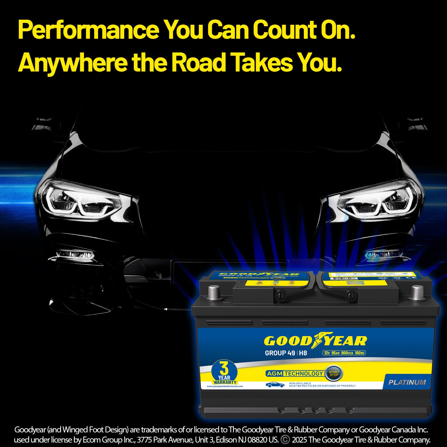 Goodyear Rechargeable Sealed lead acid 12100 Backup power Batteries