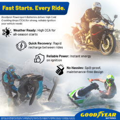 Goodyear Rechargeable Sealed lead acid 12100 Backup power Batteries
