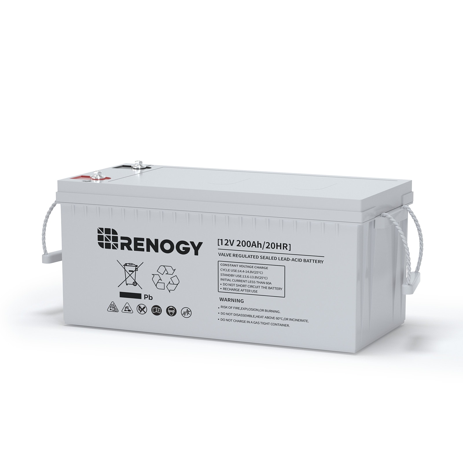 Renogy AGM Battery Rechargeable Sealed lead acid 121000 Generator Batteries