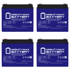 Mighty Max Battery 12V 35Ah GEL for Kangaroo TG-31 Golf Cart Rechargeable Sealed GEL 12350 Backup power Batteries 4 -Pack