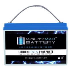 Mighty Max Battery 12V 100AH Lithium Battery for Trolling Motor Rechargeable Lithium 121000 Backup power Batteries