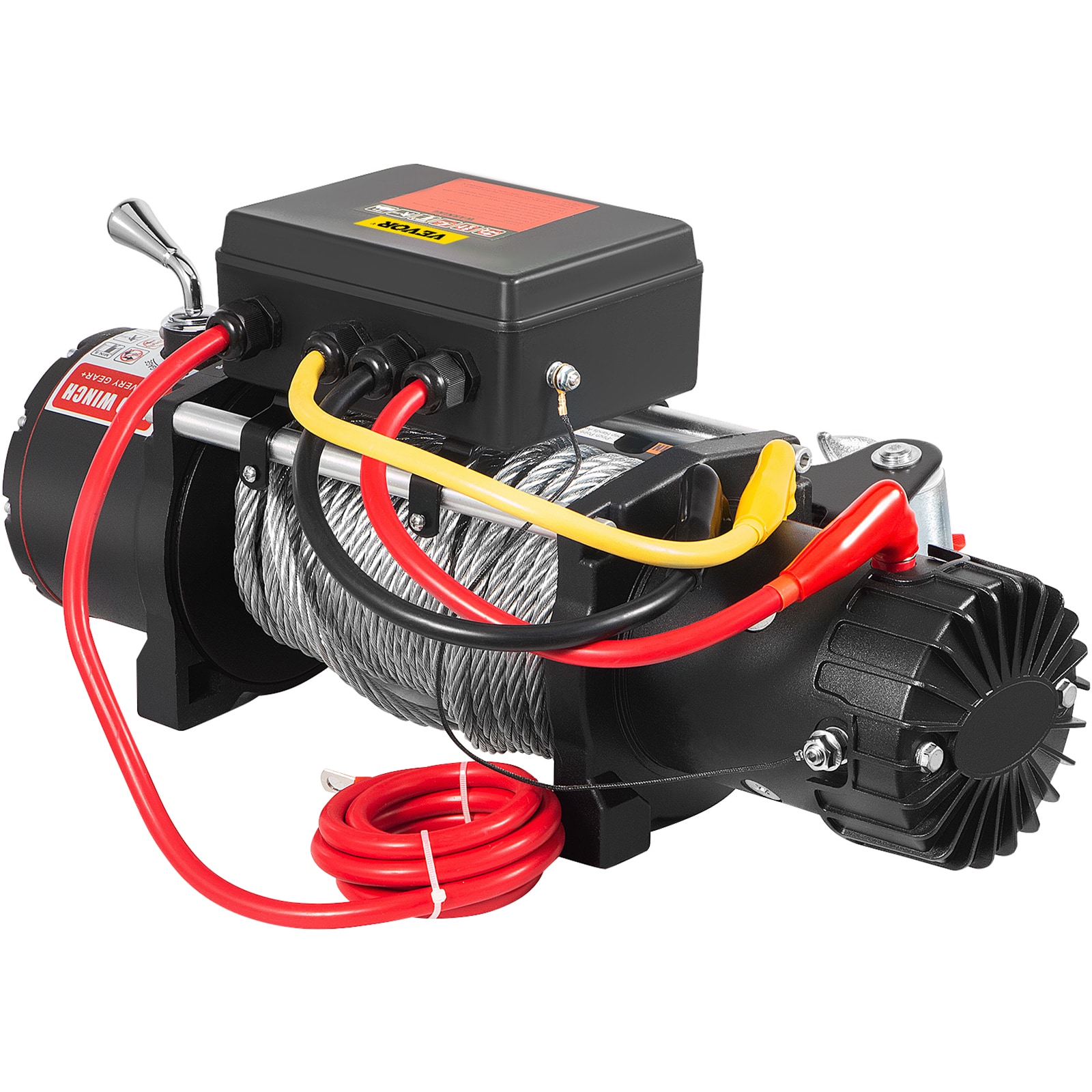 VEVOR 12000-lb 85.0-ft Aluminum Winch Rope 7.5 -HP Motor