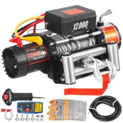 VEVOR 12000-lb 85.0-ft Aluminum Winch Rope 7.5 -HP Motor